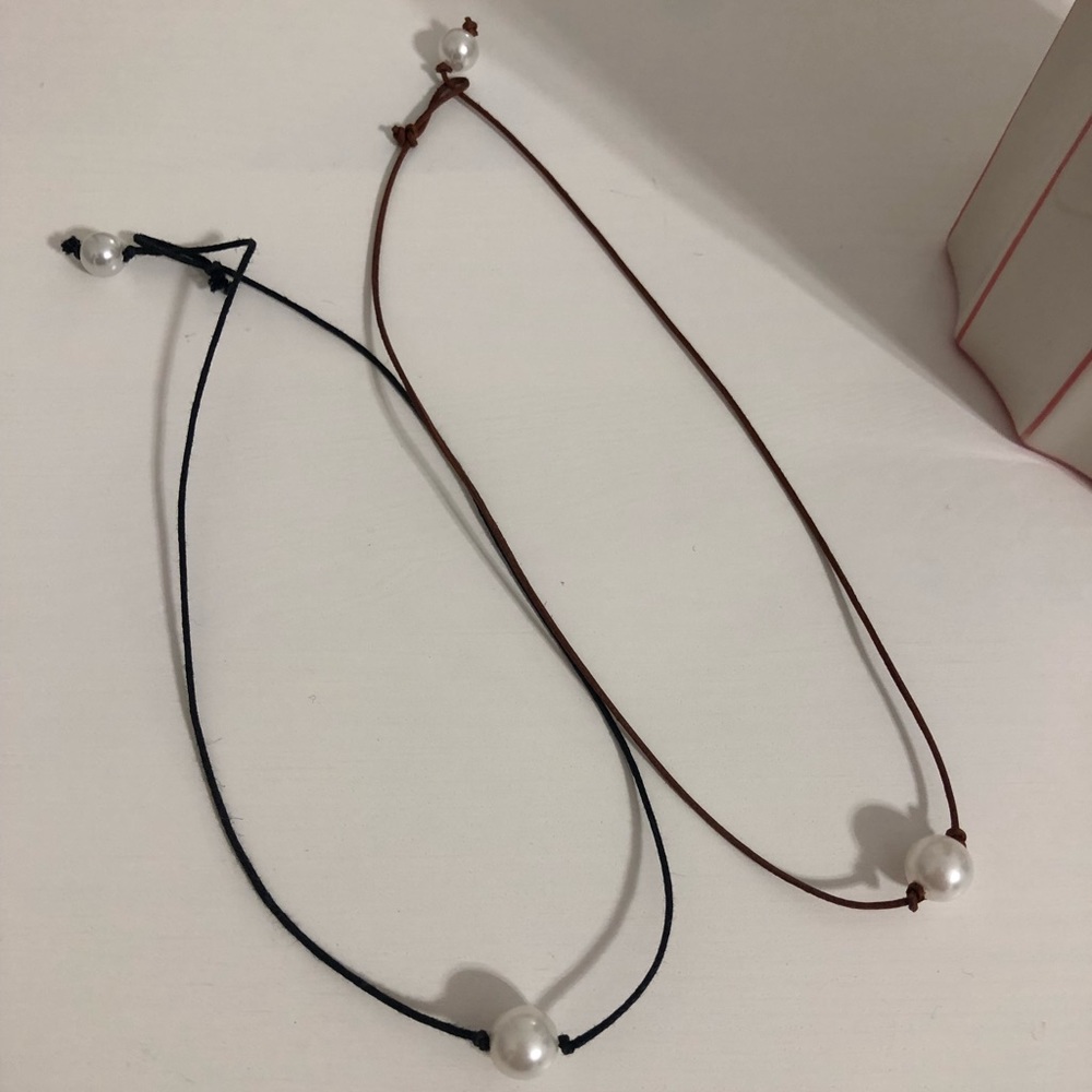 2 Pearl Chokers
